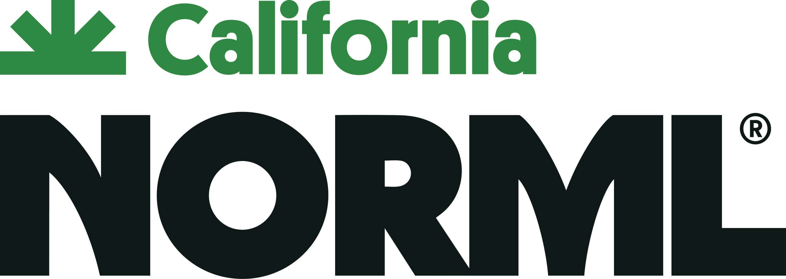 Logo of California NORML with a green, upward-pointing arrow representing a tree above the word "California" in green, and the acronym "NORML" in black, capital letters below. Perfect for promoting events like the Policy Webinar on August 25 discussing California Cannabis Law. CA Norml