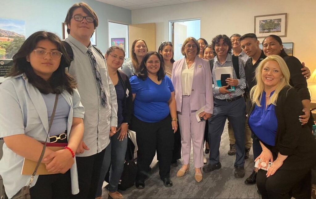 A group of Citizen Lobby Day 2024 participants in their legislator's office